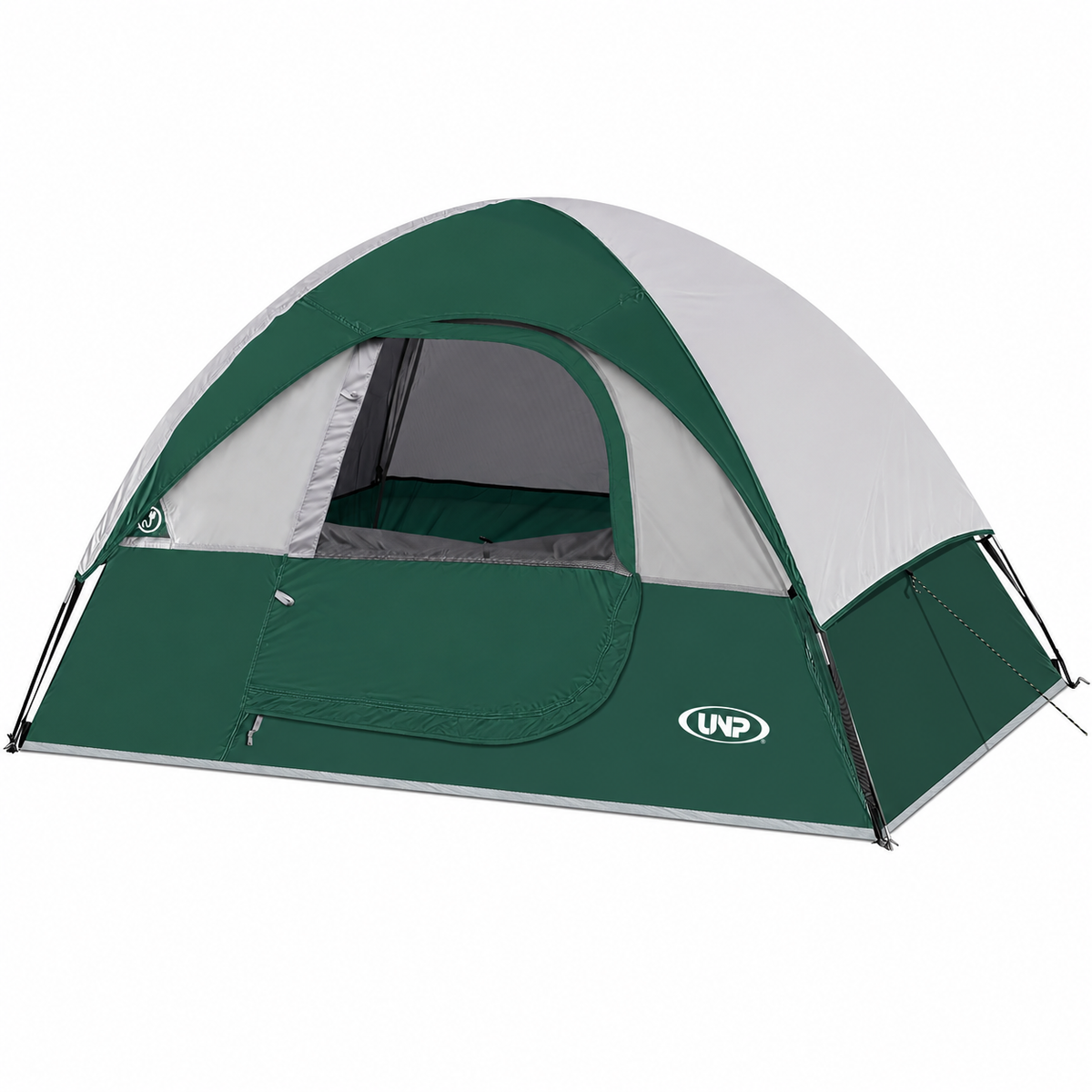 UNP 2-4 Person Lightweight Camping Tent - Waterproof & Windproof Dome Tent