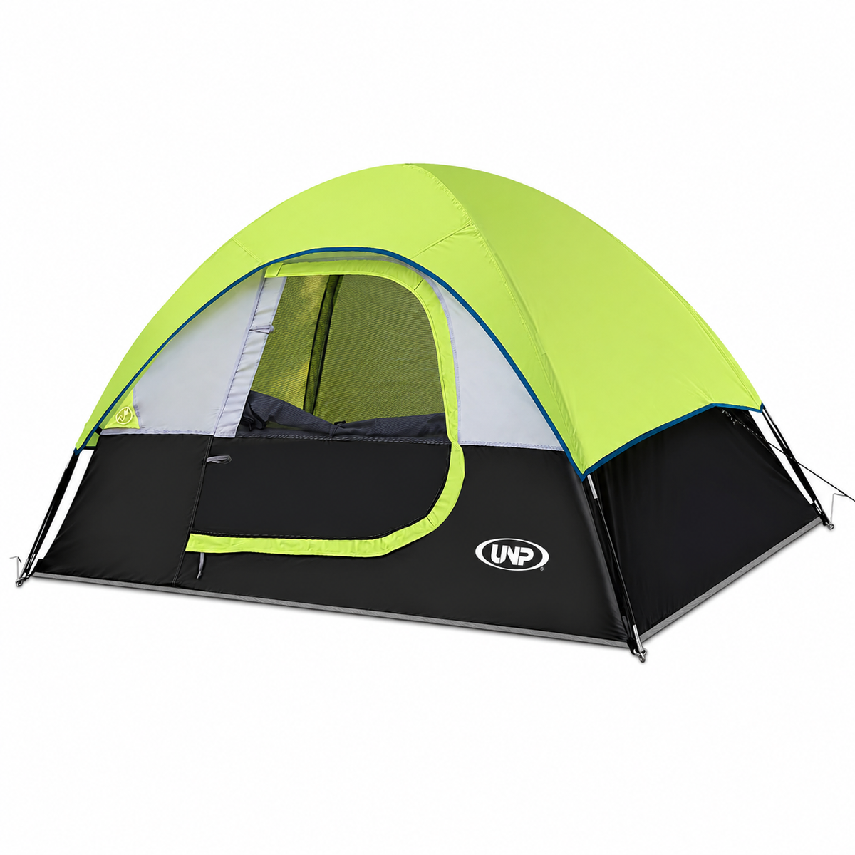 UNP 2-4 Person Lightweight Camping Tent - Waterproof & Windproof Dome Tent