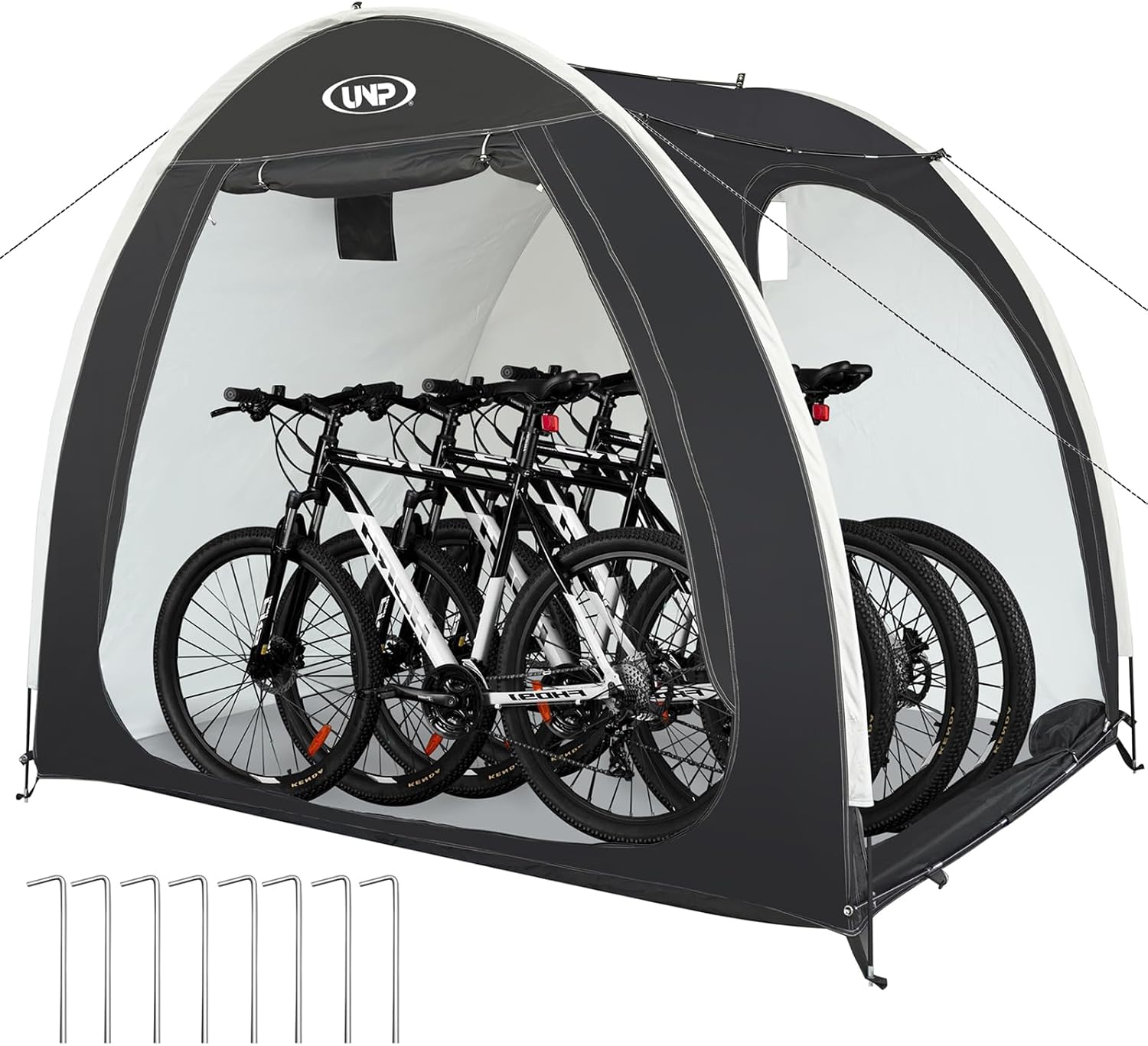 UNP Heavy-Duty Bike Cover - Waterproof Outdoor Shelter for 3-4 Bikes