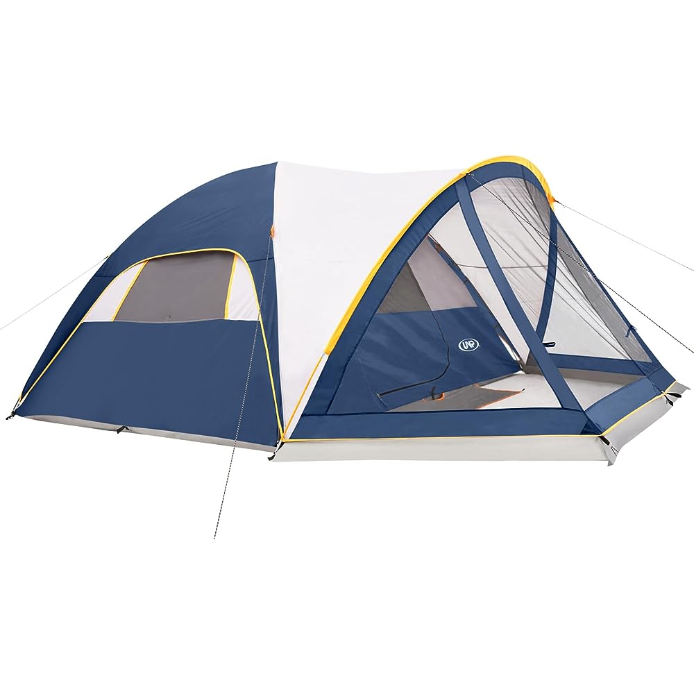 UNP 6-Person Family Dome Camping Tent with Screen Room & Porch