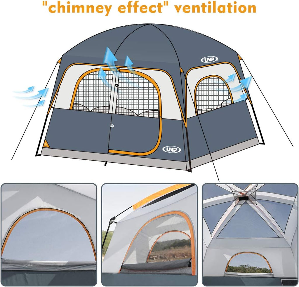 Replacement Rain Fly for UNP 6 Person Camping Tent – Tent Not Included-100978