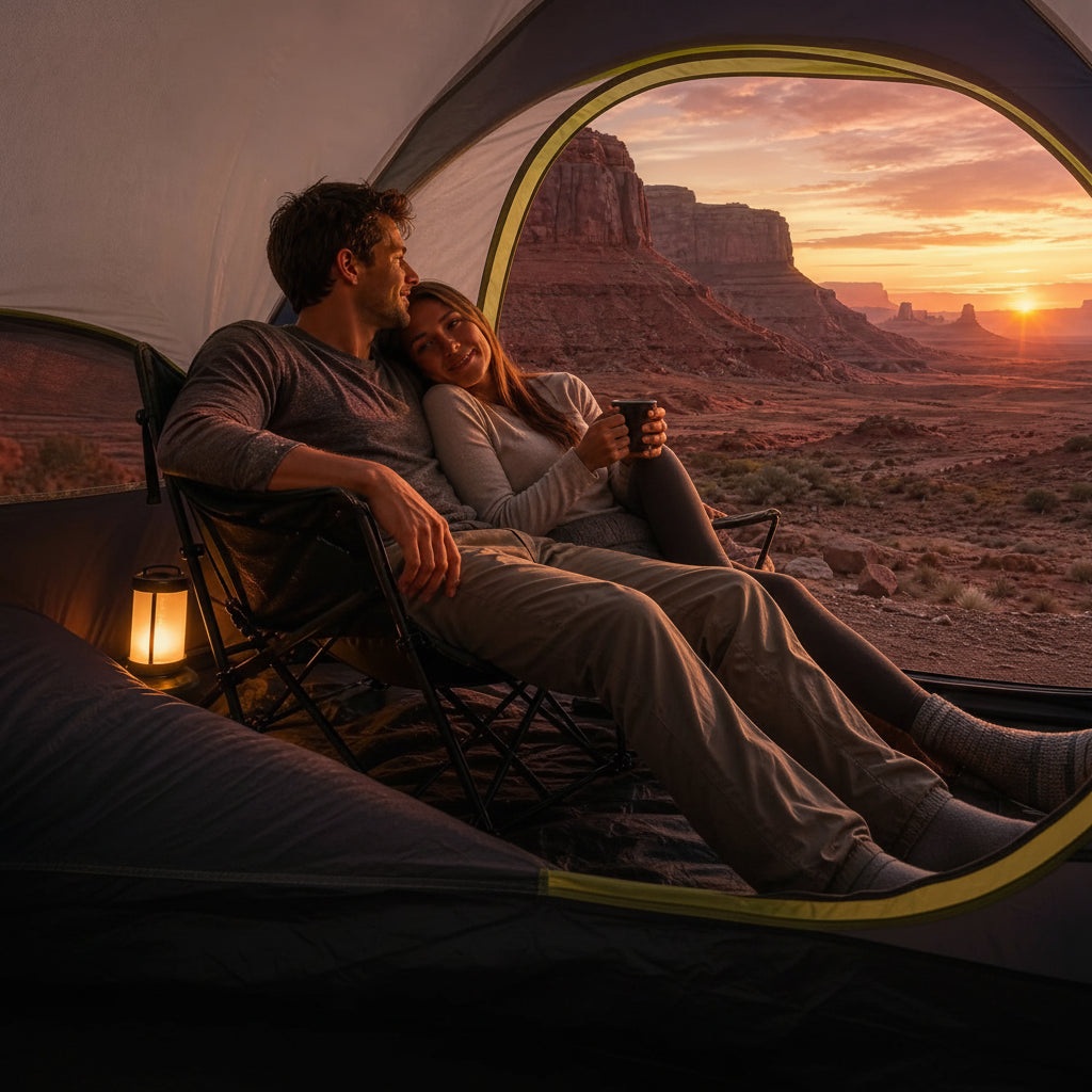 UNP 2 Person Lightweight Camping Tent - Waterproof & Windproof Dome Tent