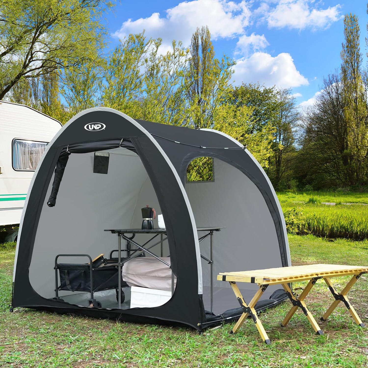 UNP Heavy-Duty Bike Cover - Waterproof Outdoor Shelter for 3-4 Bikes