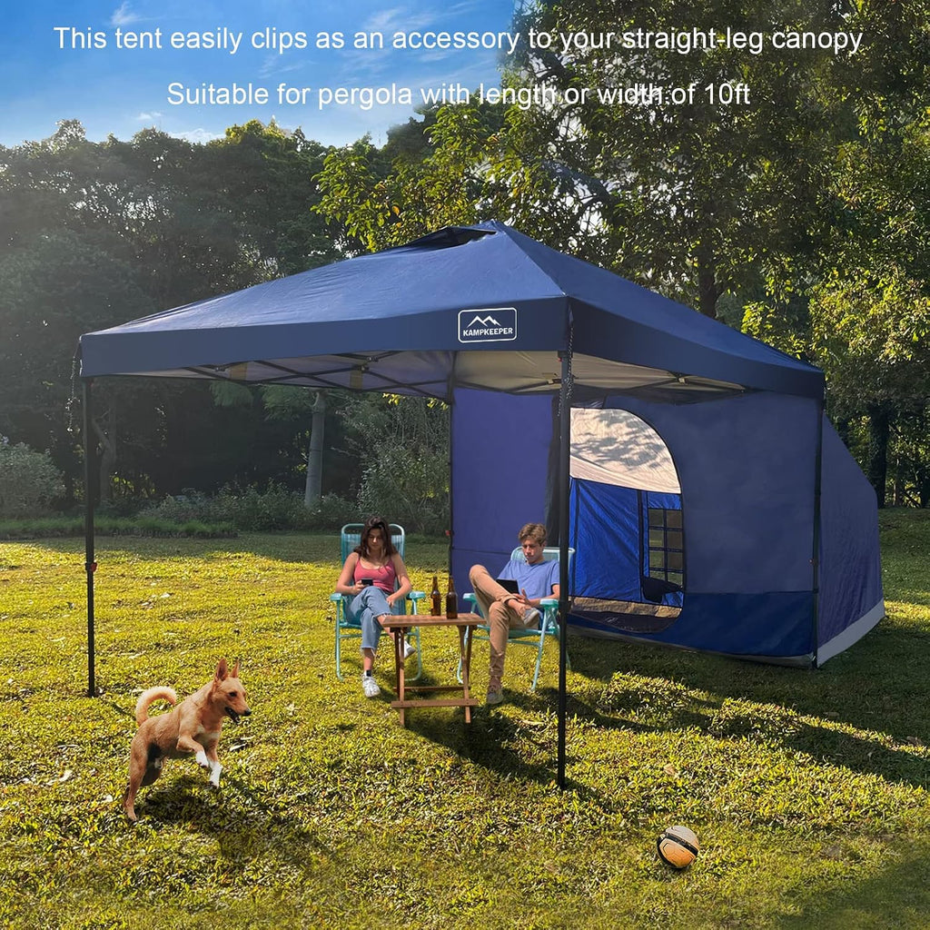 Side Tent for 10' x 10' Pop Up Canopy, 1-2 Person Camping Shelter Tent