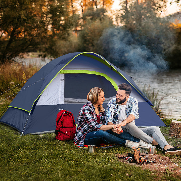 UNP best-selling 2-person waterproof camping tent, lightweight dome tent for couples, hiking, and weekend outdoor adventures