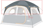 UNP 6 Person Large Family Camping Tent with Full Detachable Waterproof Rain Cover, Windproof All-Weather Cabin Tent for Outdoor Glamping & Road Trips