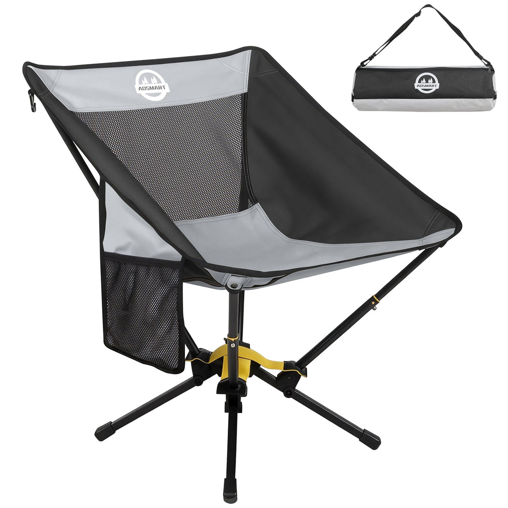 AD | Ergo - Comfort Portable Camping Chair - by UNP OUTDOOR-Black