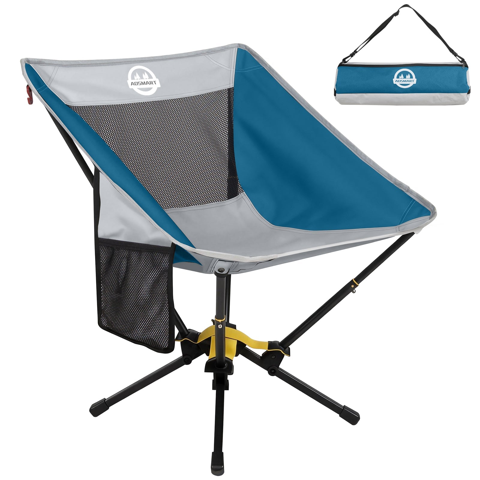 AD | Ergo - Comfort Portable Camping Chair - by UNP OUTDOOR-Blue