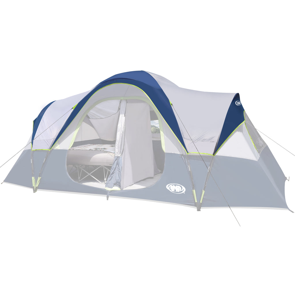 UNP 10 Person Tent Accessory Bundle | Waterproof Rain Fly + Privacy Room Divider Curtain