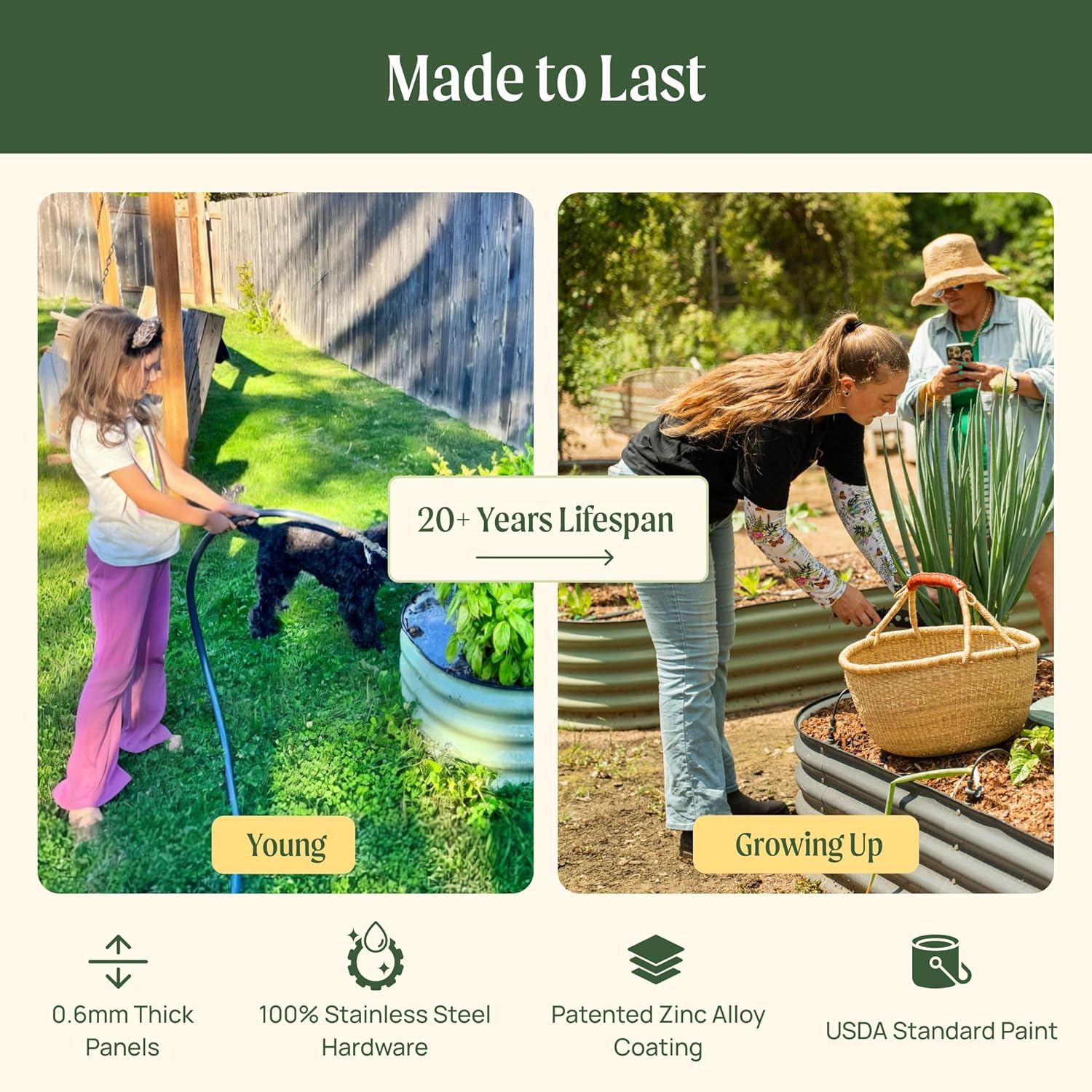Hiker Garden - Vego garden Raised Garden Bed Kits - by UNP OUTDOOR
