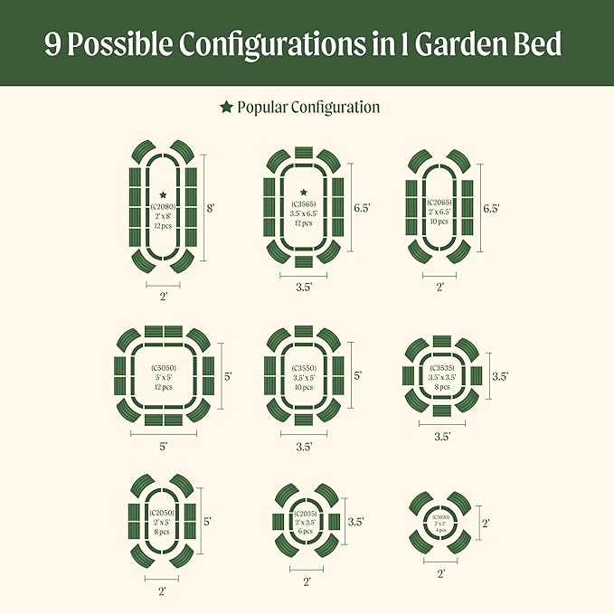 Hiker Garden - Vego garden Raised Garden Bed Kits - by UNP OUTDOOR