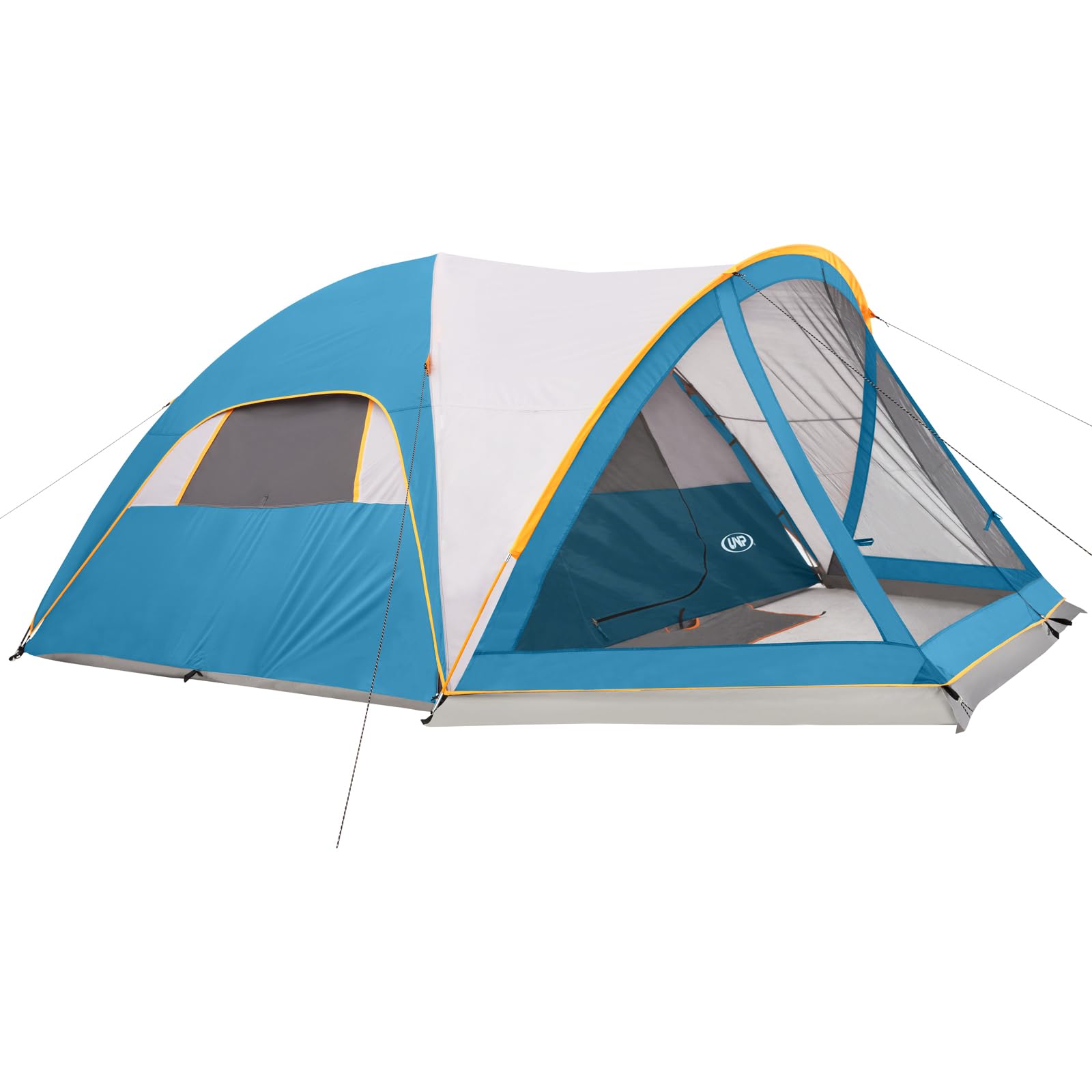 UNP 6-Person Family Dome Camping Tent with Screen Room & Porch