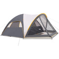 UNP 6-Person Family Dome Camping Tent with Screen Room & Porch