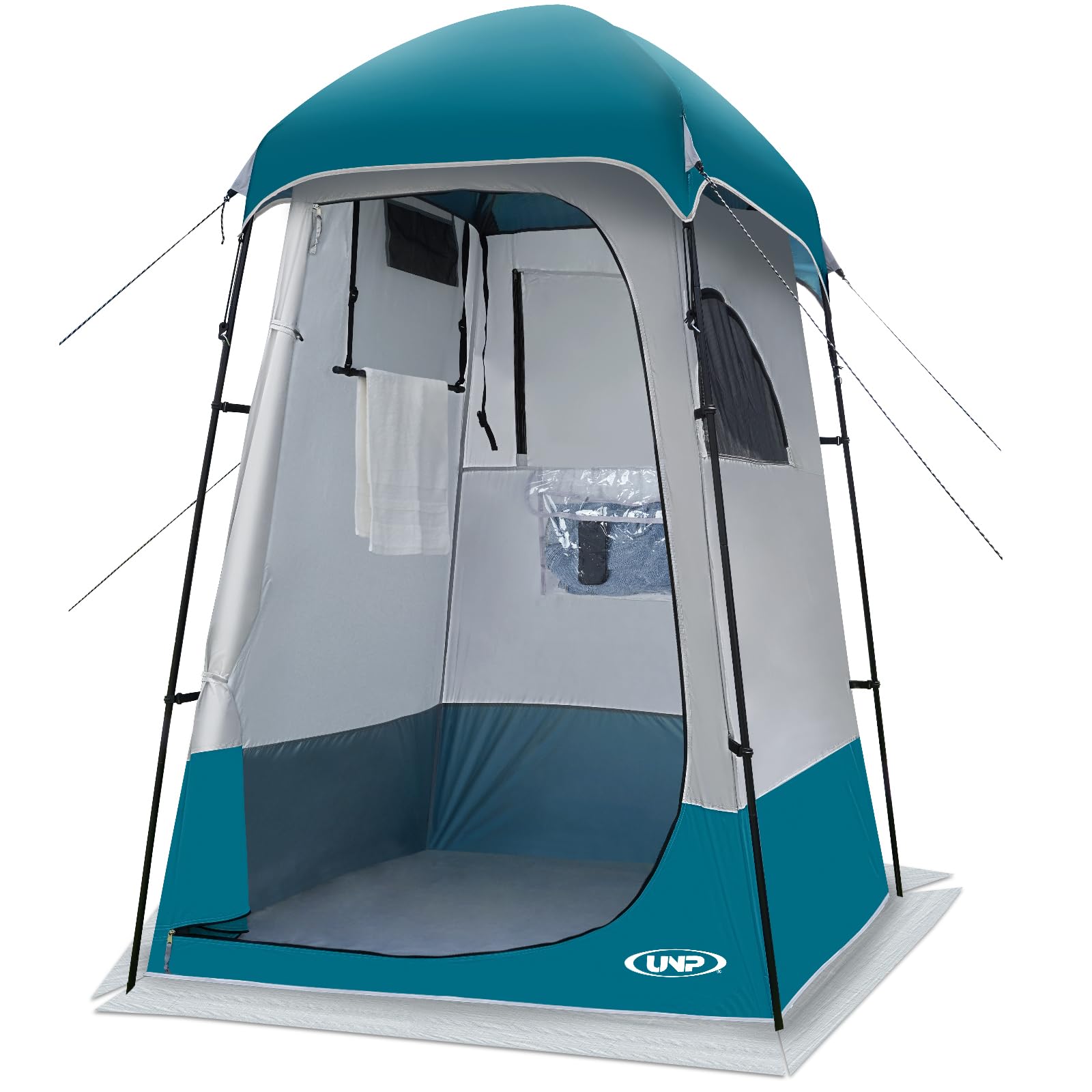 UNP 1-Personen Duschzelt mit Sichtschutz – Tragbarer Camping-Unterstand