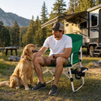 Portable Camping Director Chair with Cup Holder and Storage Pocket