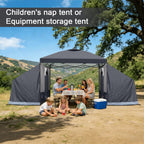 Side Tent for 10' x 10' Pop Up Canopy, 1-2 Person Camping Shelter Tent