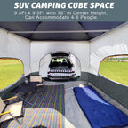 UNP Cube Tent for Camping, 10x10 Pop Up Canopy Attachment