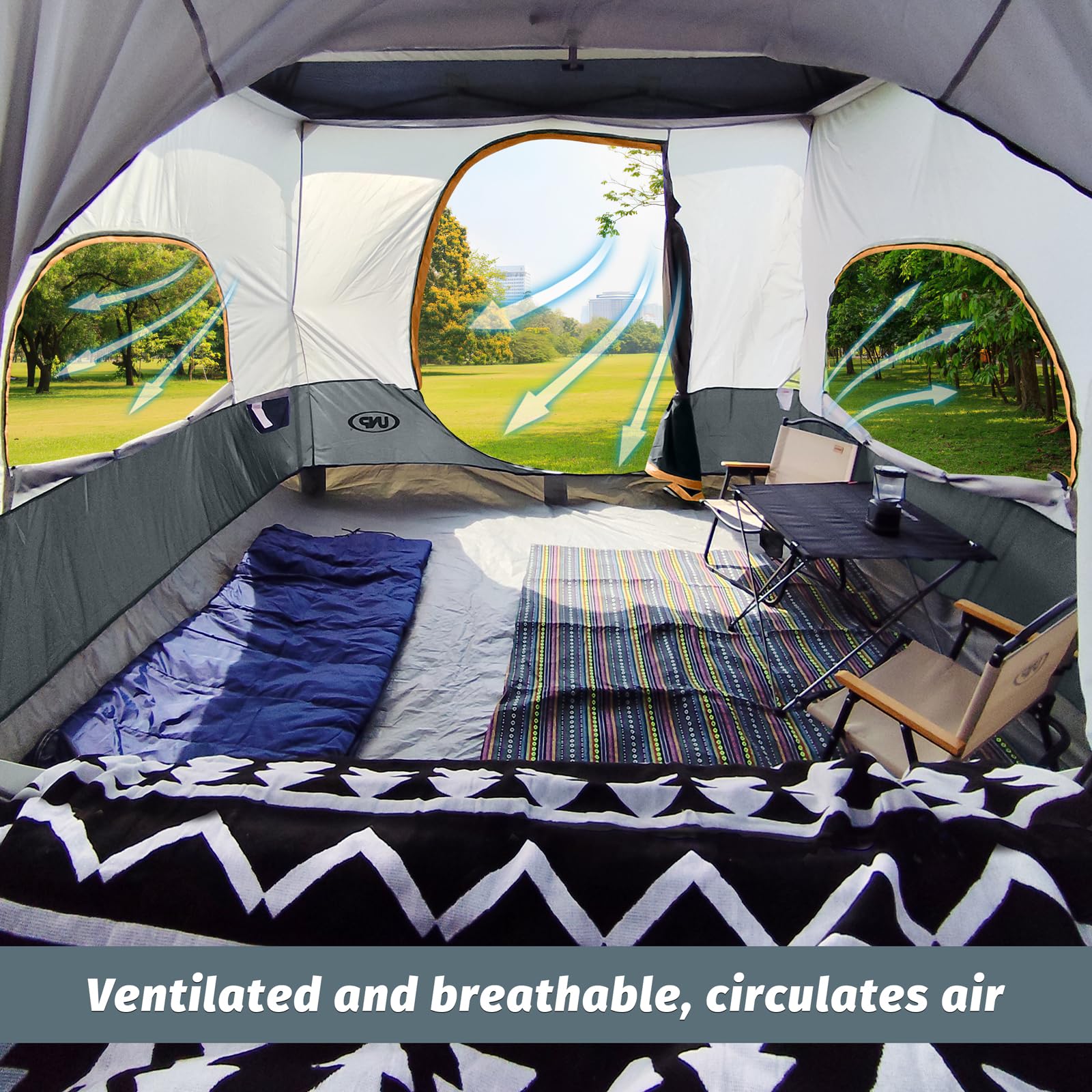 UNP Cube Tent for Camping, 10x10 Pop Up Canopy Attachment
