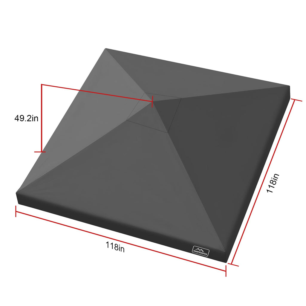 10x10 Canopy Replacement Top Cover for Peak Straight Leg Canopy Tent