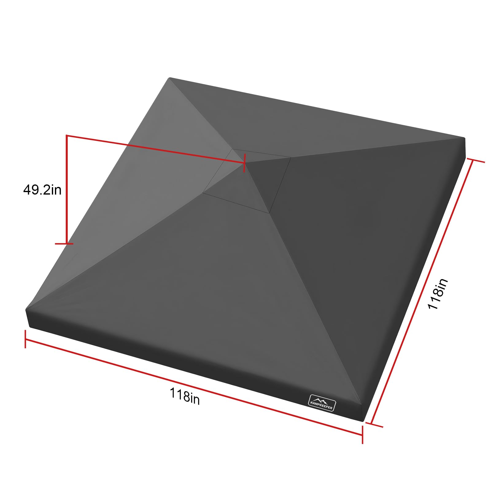 10x10 Canopy Replacement Top Cover for Peak Straight Leg Canopy Tent
