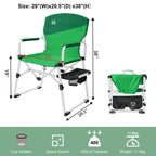 Portable Camping Director Chair with Cup Holder and Storage Pocket