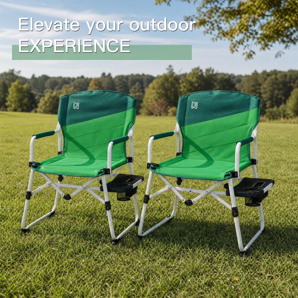 Portable Camping Director Chair with Cup Holder and Storage Pocket