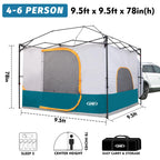UNP Cube Tent for Camping, 10x10 Pop Up Canopy Attachment