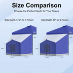 Side Tent 2 Person Camping Tent for 10' x 10' Pop Up Canopy