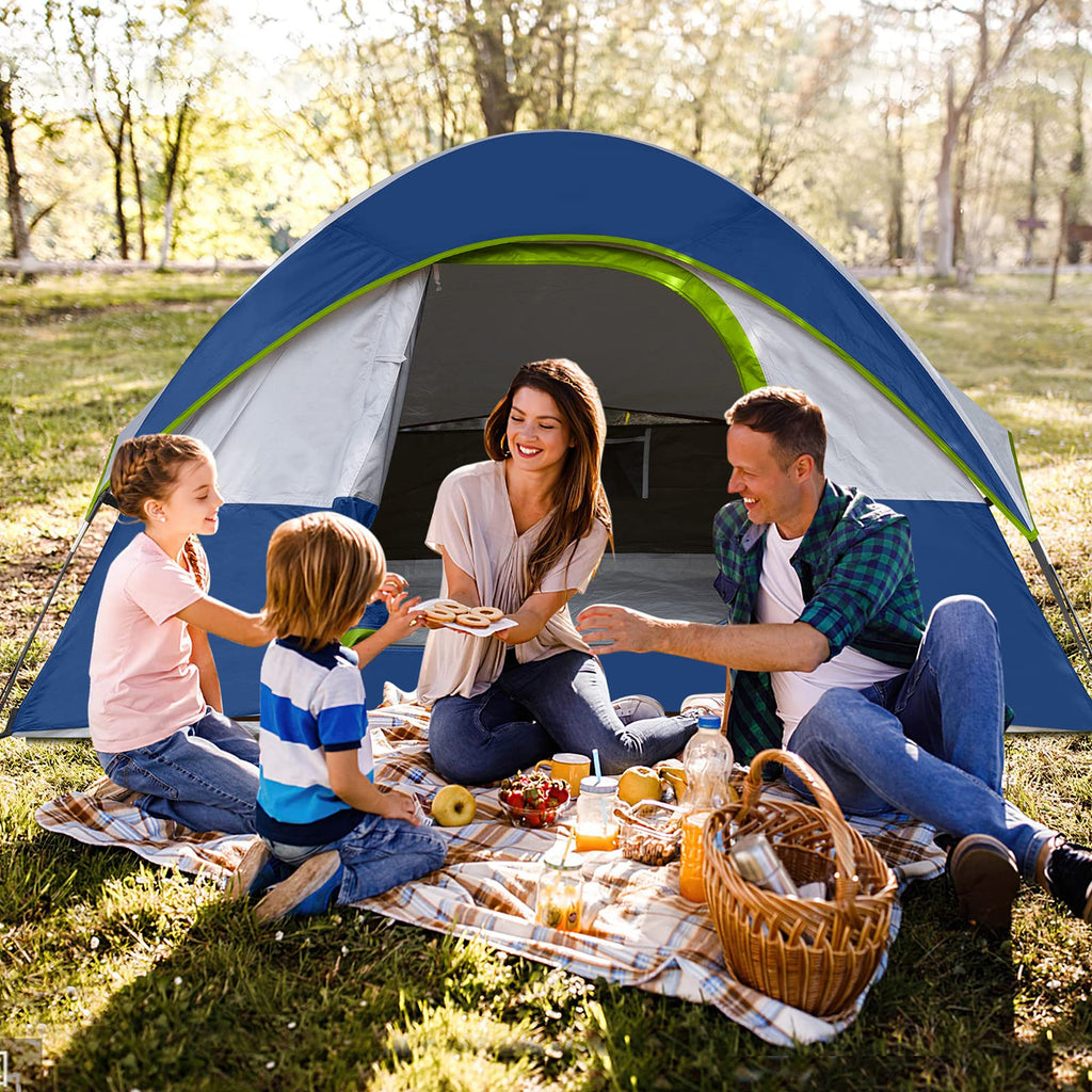 UNP 2-4 Person Tent, Waterproof Fast Setup Family Camping Tent
