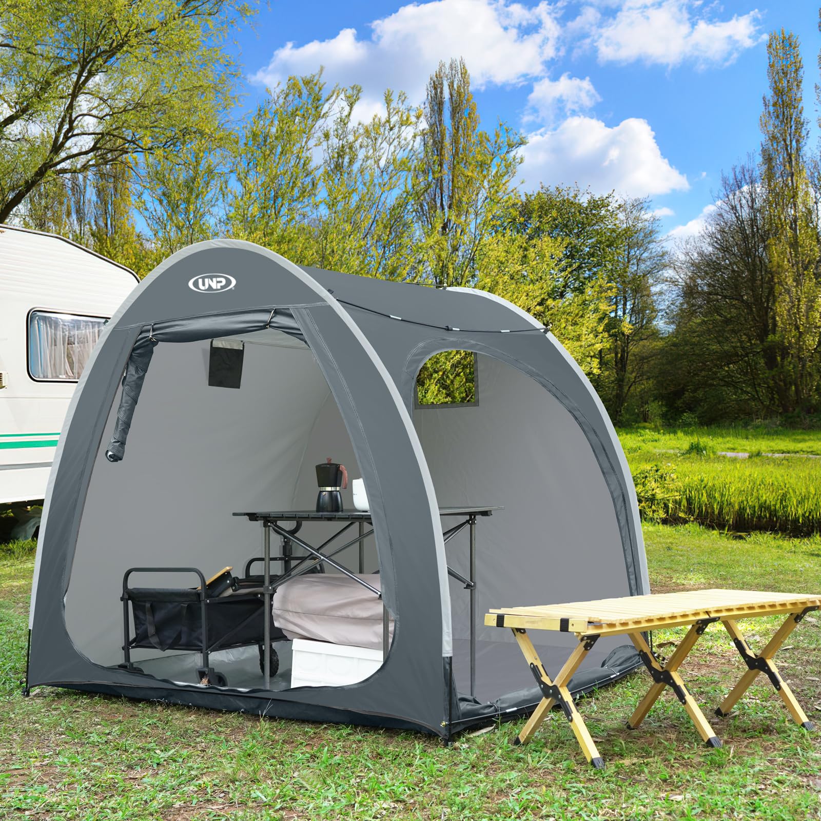 UNP Heavy-Duty Bike Cover - Waterproof Outdoor Shelter for 3-4 Bikes