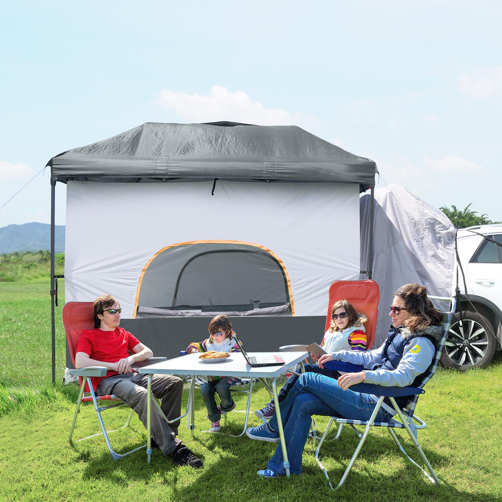 UNP Cube Tent for Camping, 10x10 Pop Up Canopy Attachment