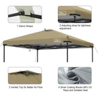 10x10 FT Replacement Canopy Top with Air Vent – UV & Waterproof