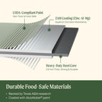 Hiker Garden 9-in-1 Metal Raised Garden Bed, 8' x 2' – Olive Green