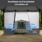 Side Tent for 10' x 10' Pop Up Canopy, 1-2 Person Camping Shelter Tent