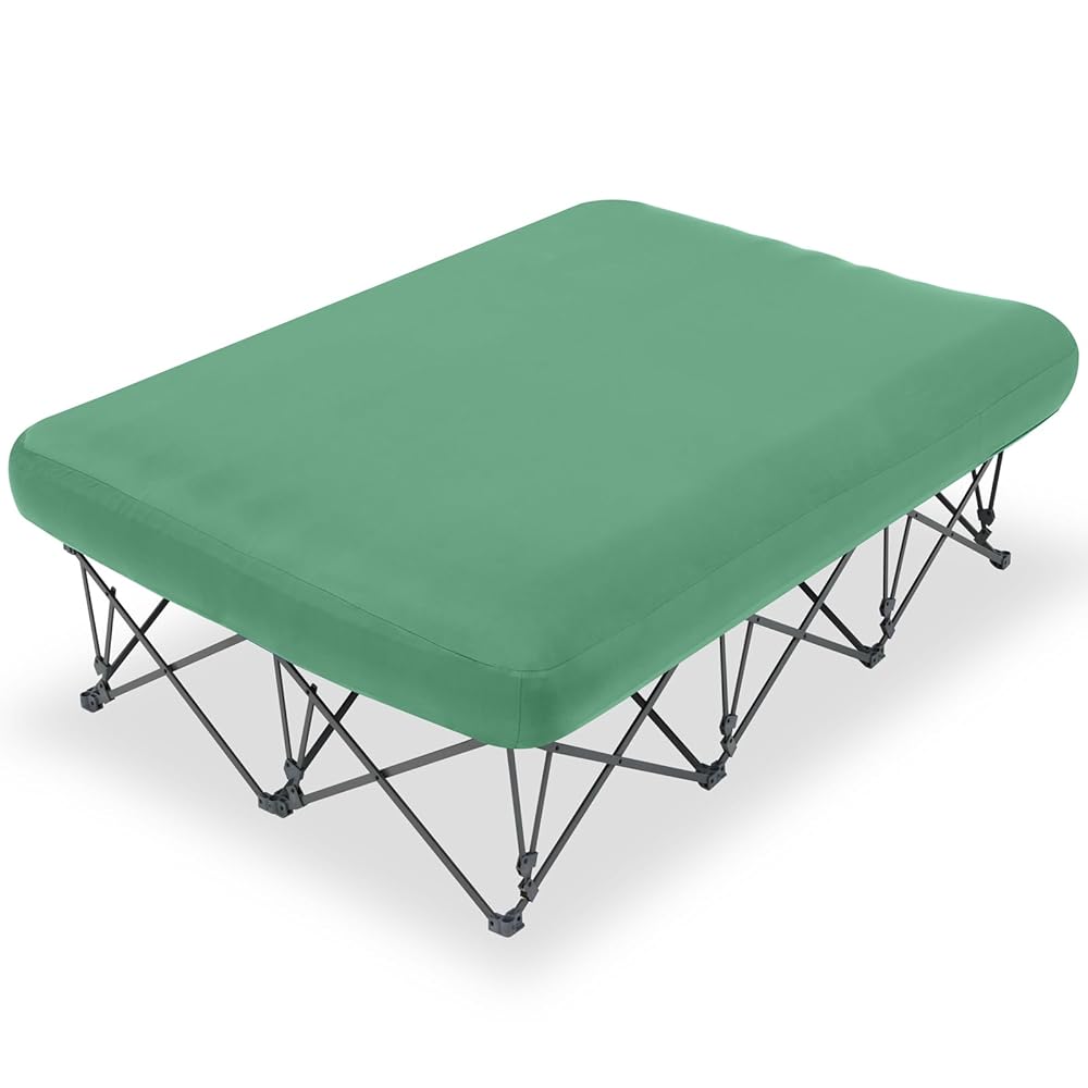 Camping Cot,Camping Cots for Adults,Folding Camping Cot with Inflatable Air Mattress and Carry Bag,for Outdoor Travel Camp Beach Vacation (not Included The Airpump)