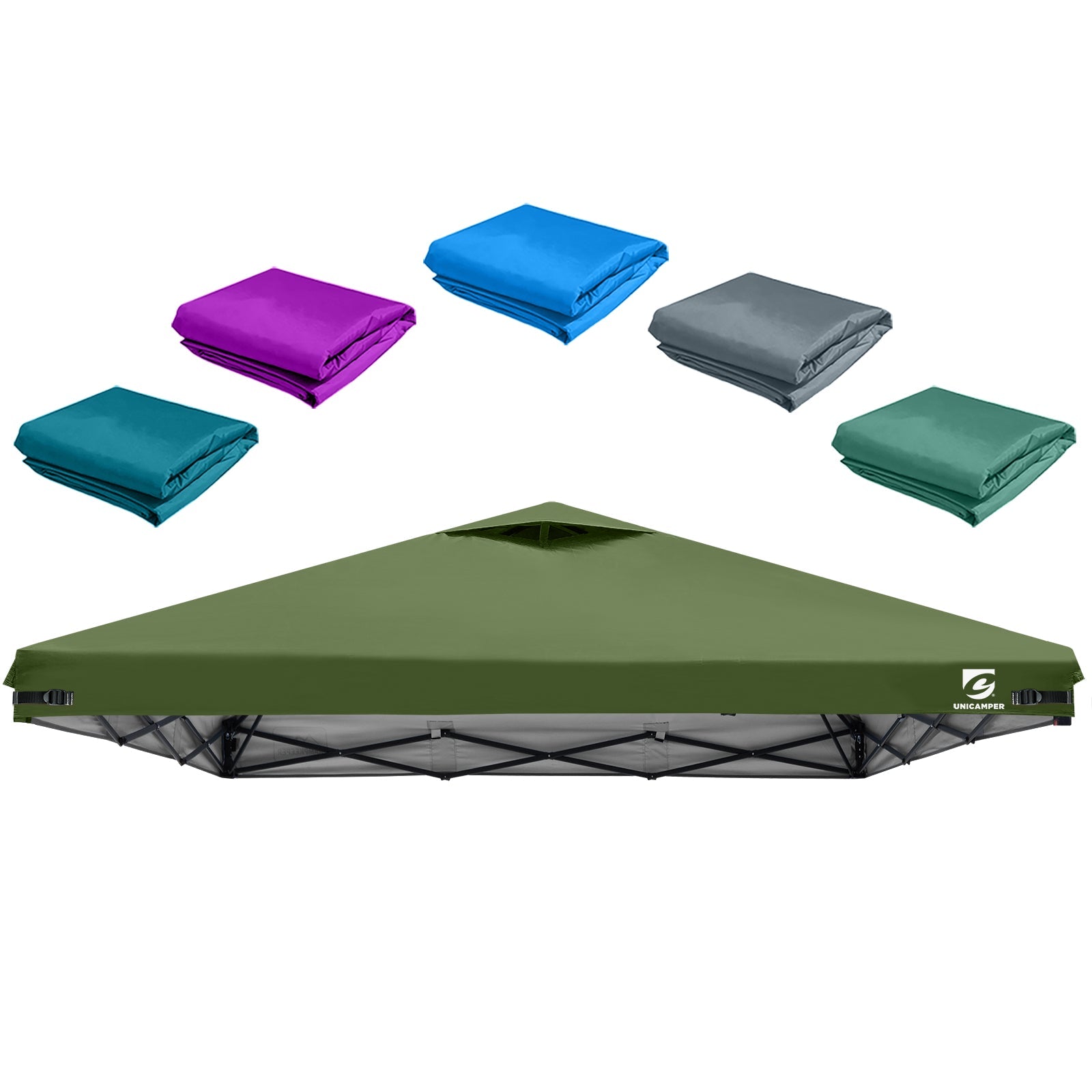 UNC 10x10 Pop Up Canopy - by UNP OUTDOOR-Fluorescent-Green