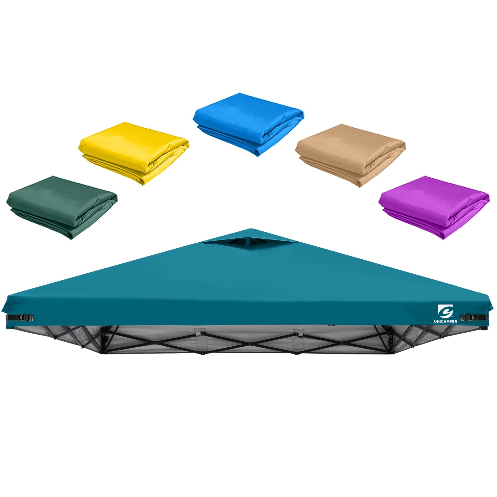 UNC 10x10 Pop Up Canopy - by UNP OUTDOOR-Cyan
