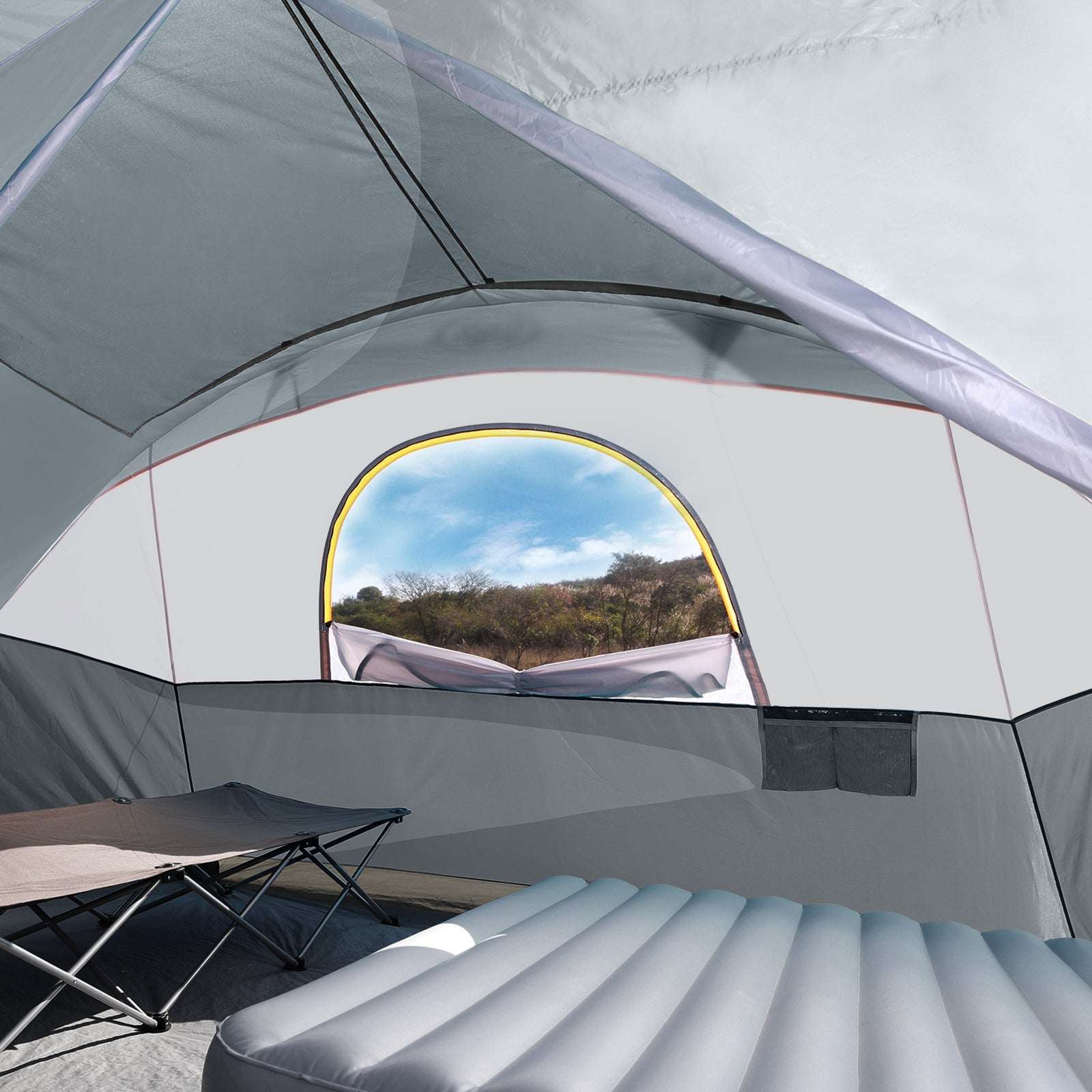 UNP 10 - Person Waterproof Family Tent - Spacious Cabin for Camping - by UNP OUTDOOR