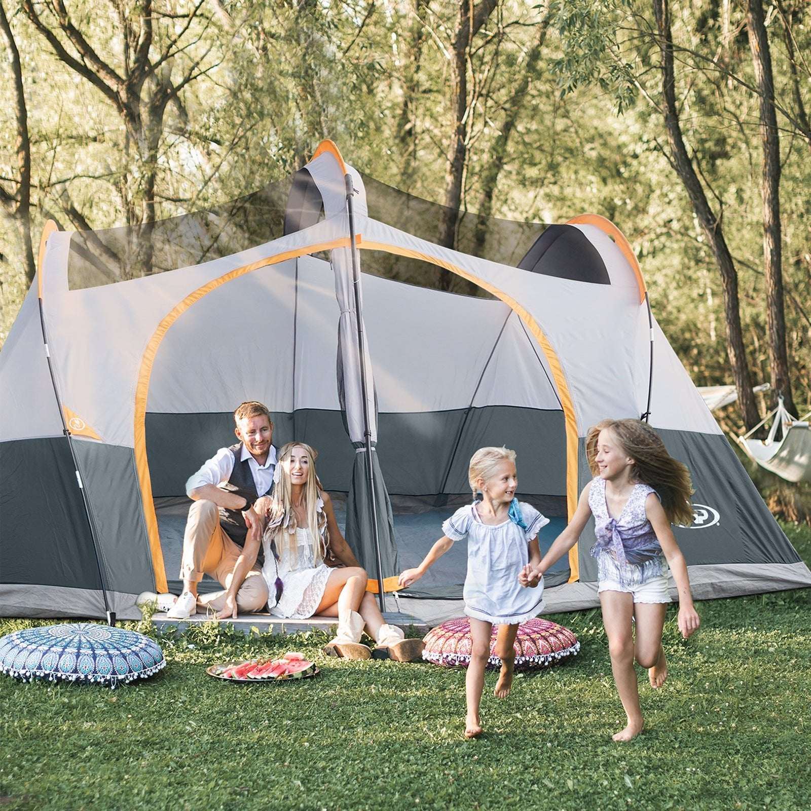 UNP 10 - Person Waterproof Family Tent - Spacious Cabin for Camping - by UNP OUTDOOR
