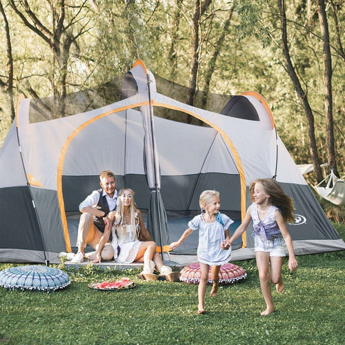 UNP 10 - Person Waterproof Family Tent - Spacious Cabin for Camping - by UNP OUTDOOR