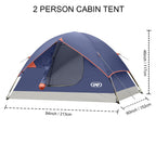 UNP 2 - Person All - Season Expedition - by UNP OUTDOOR-Dimension View