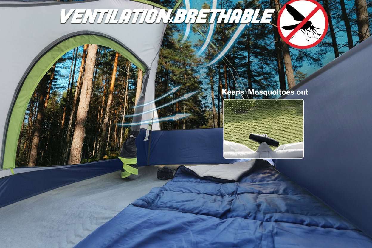 UNP 2 Person Lightweight Camping Tent - Waterproof & Windproof Dome Tent - by UNP OUTDOOR