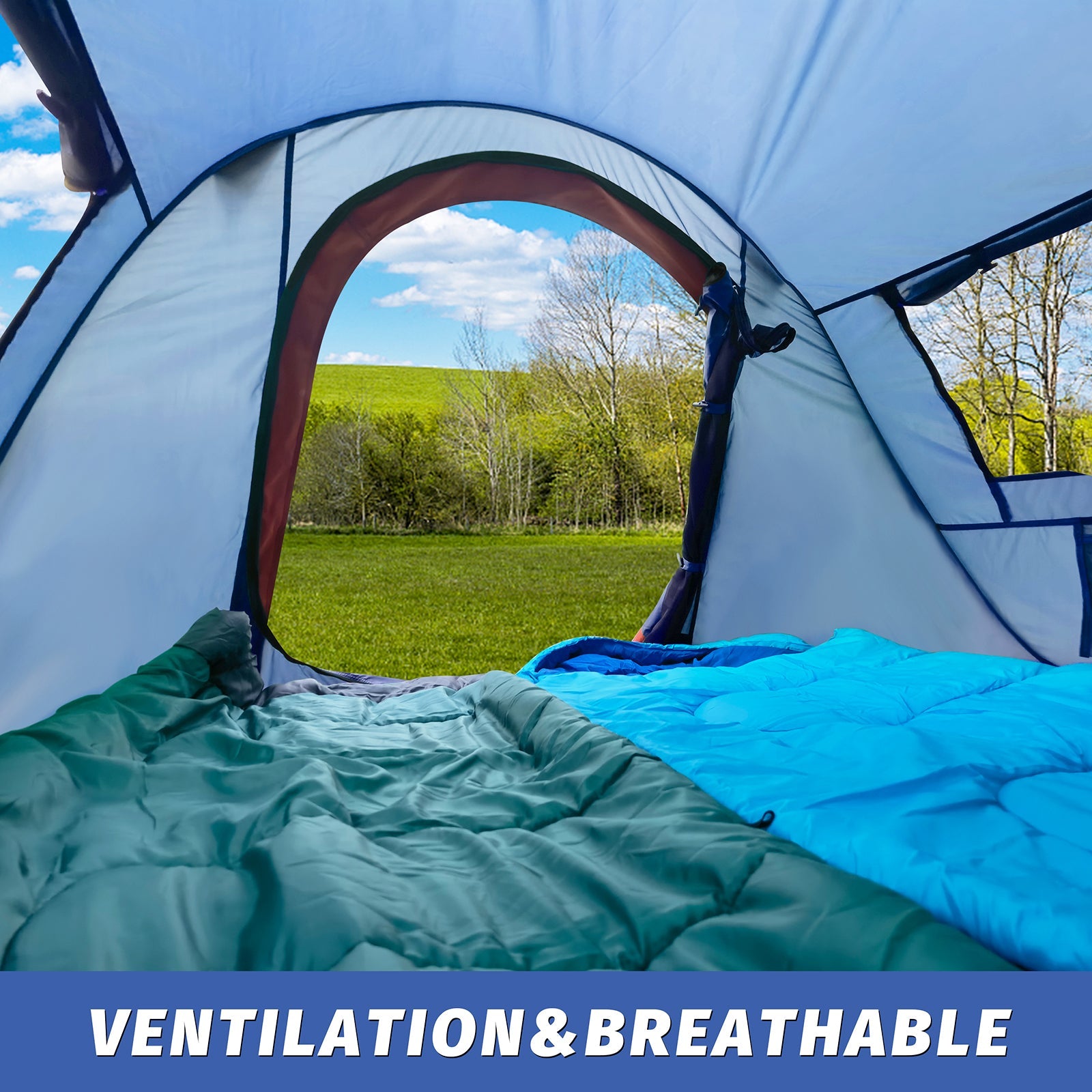 UNP 2 Person Pop Up Tent - by UNP OUTDOOR-Interior View