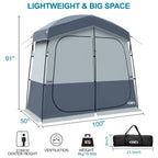 UNP 2 Person - Portable Privacy & Shower Shelter - by UNP OUTDOOR-Dimension View