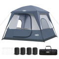 UNP 4-Person Camping Tent - by UNP OUTDOOR-Gray