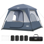 UNP 4-Person Camping Tent - by UNP OUTDOOR-Gray