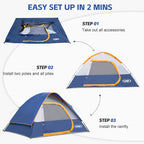 UNP 4 - Person Instant Family Tent with 60s Setup - by UNP OUTDOOR-Installation View
