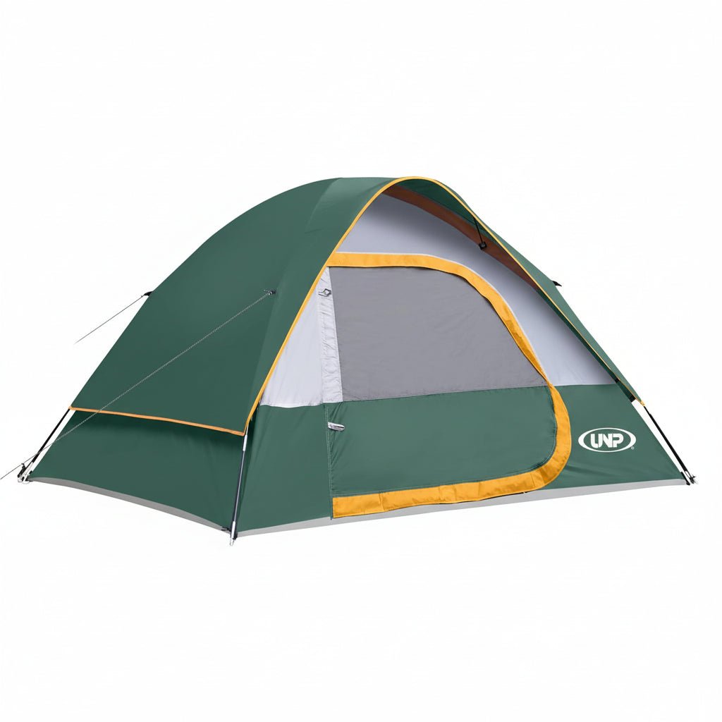 UNP 4 - Person Instant Family Tent with 60s Setup - by UNP OUTDOOR-Green