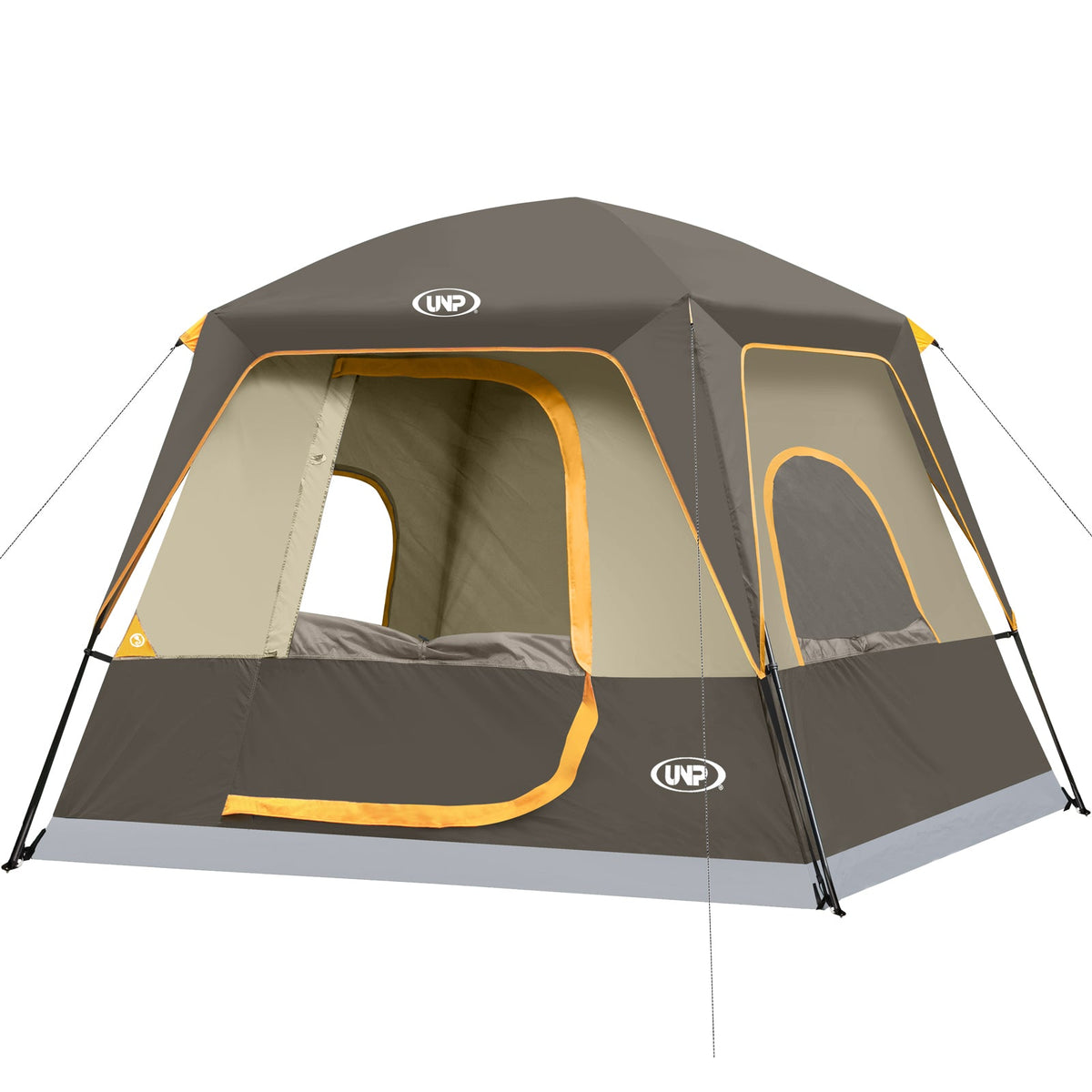 UNP 4 - Person Signature Dome Tent - by UNP OUTDOOR-Brown