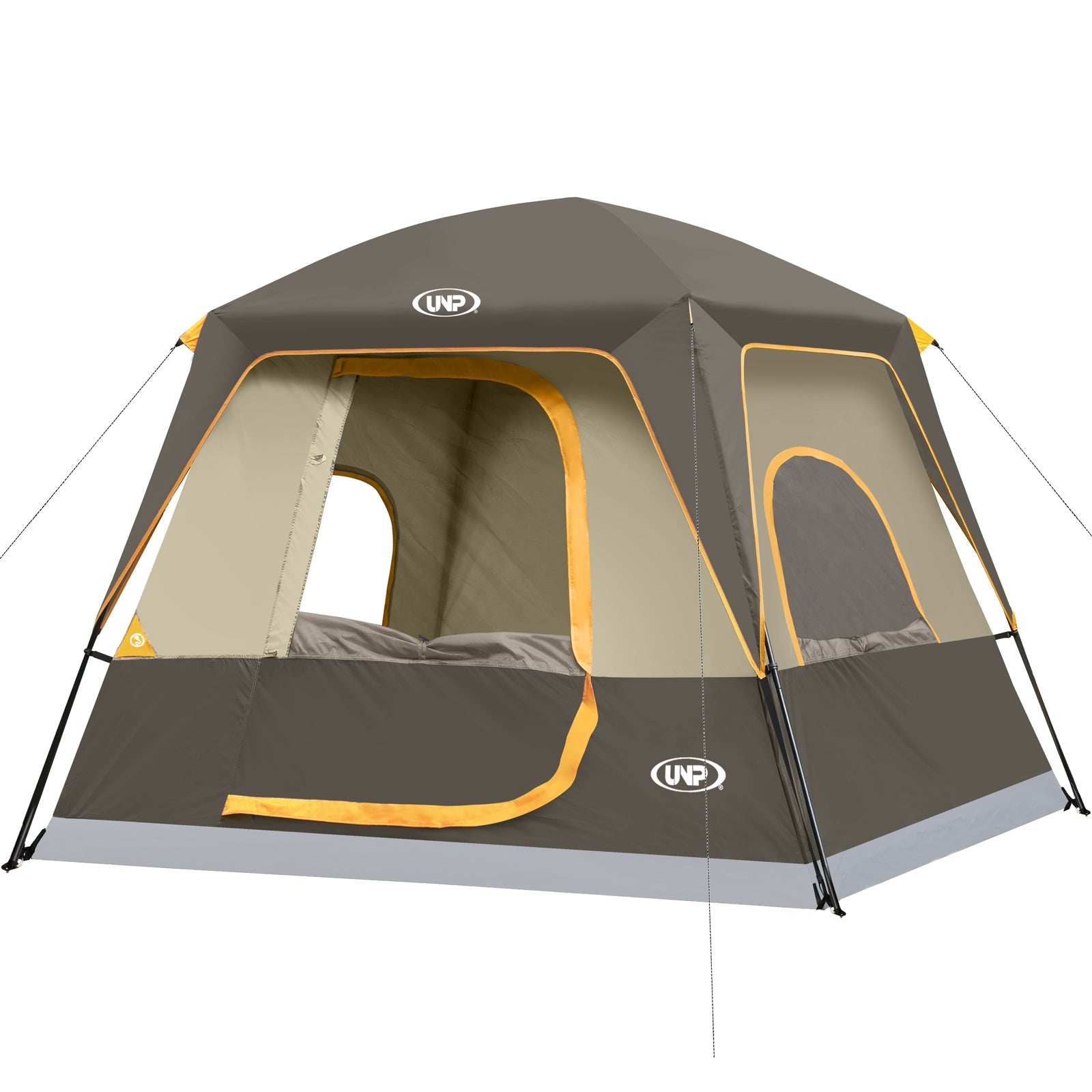 UNP 4 - Person Signature Dome Tent - by UNP OUTDOOR-Brown